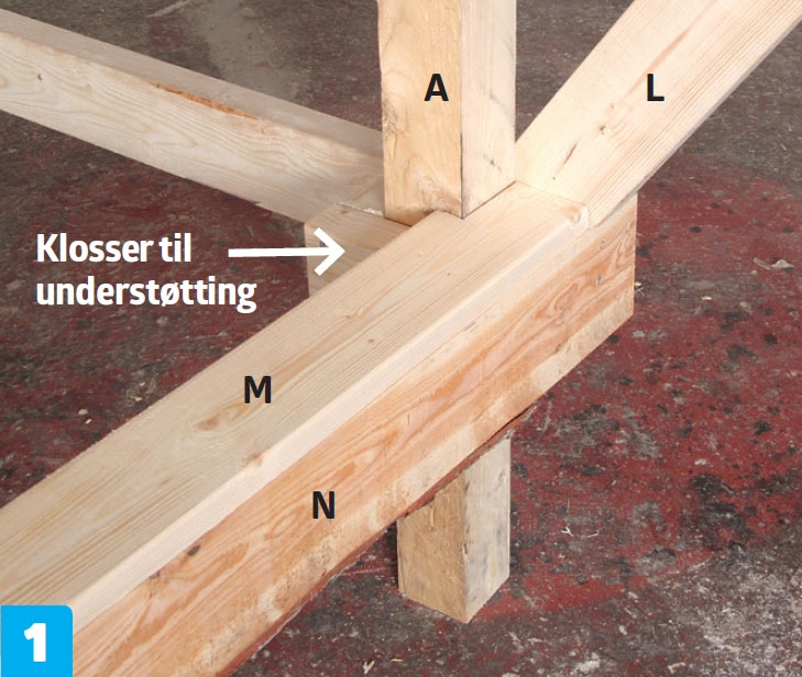 De første gulvbordene til gapahuk monters
