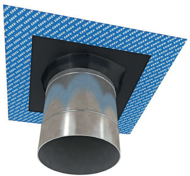 Membran till montera ångspärr runt rör