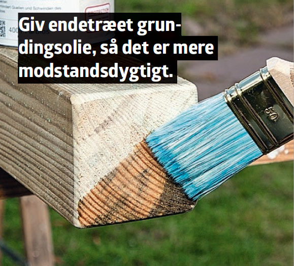 Træningsstativ udendørs: Giv endetræet grundingsolie