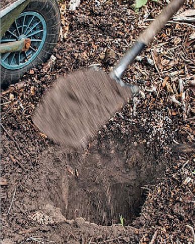 Utendørs treningsstativ: Grav et hull