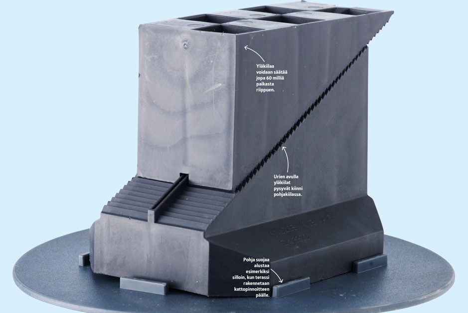 Kätevät kiilat terassille