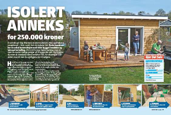 Isolert anneks for 250.000 kroner