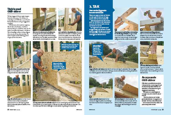 Tak i gäststuga isolerad