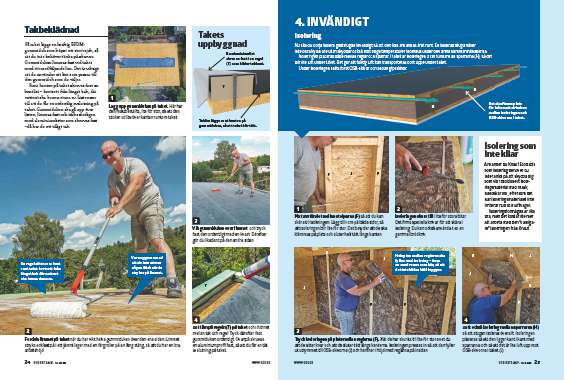 Invändigt isolerad gäststuga