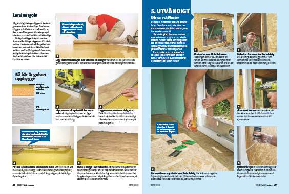 Bygge isolerad stuga utvändigt