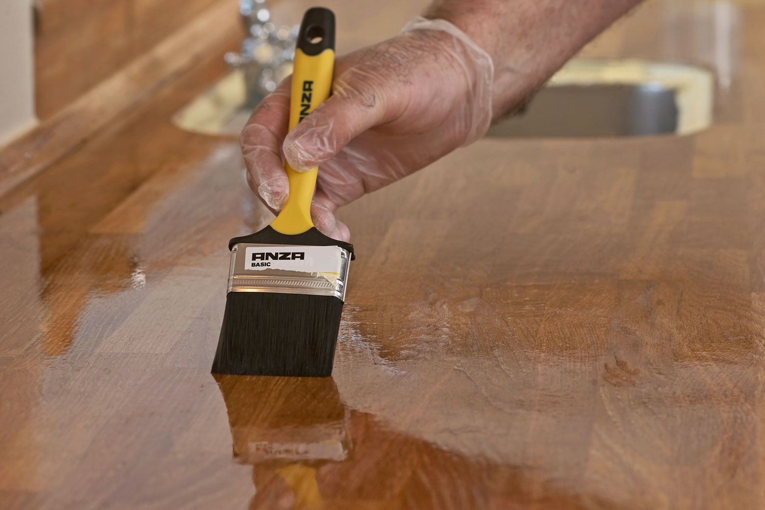 Hårdvoksolie bordplade