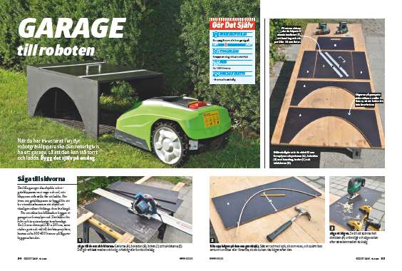 Bygg garage till robotgräsklippare