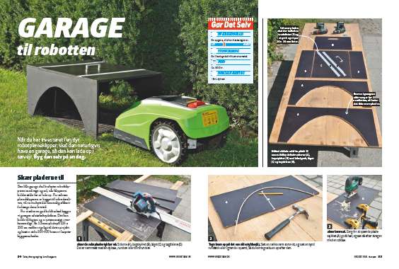 Byg en garage til robotplæneklipper