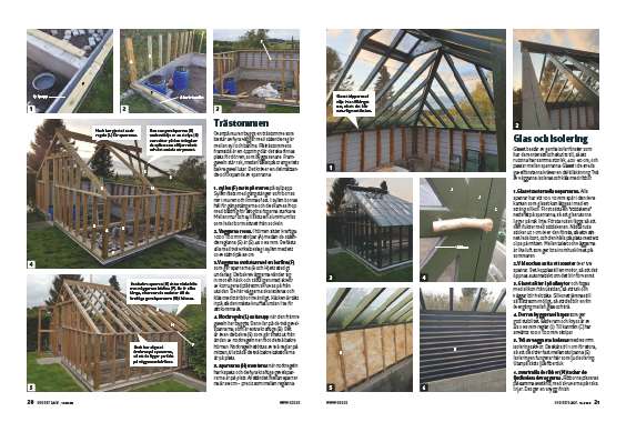 Orangeri med bra höjd under snedtaket