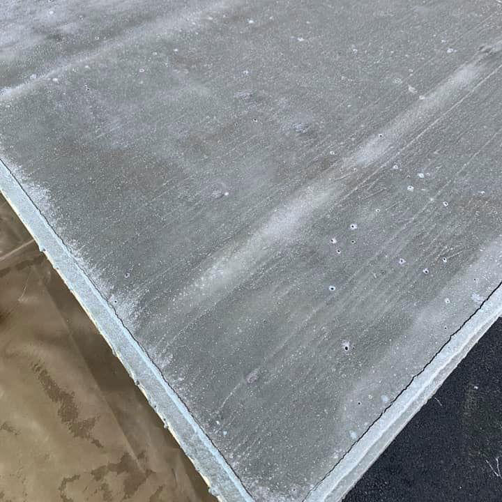 Betongen till pizzaugn ska härda i minst fem dygn