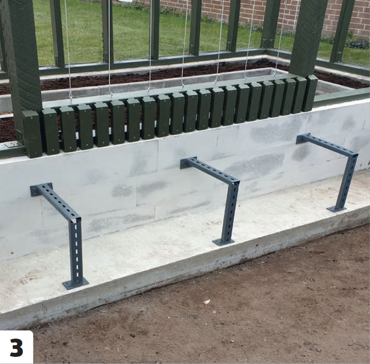 Bygg drivhus med skråtak