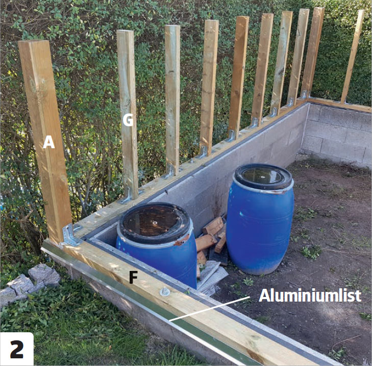 Bygga orangeri av gamla fönster