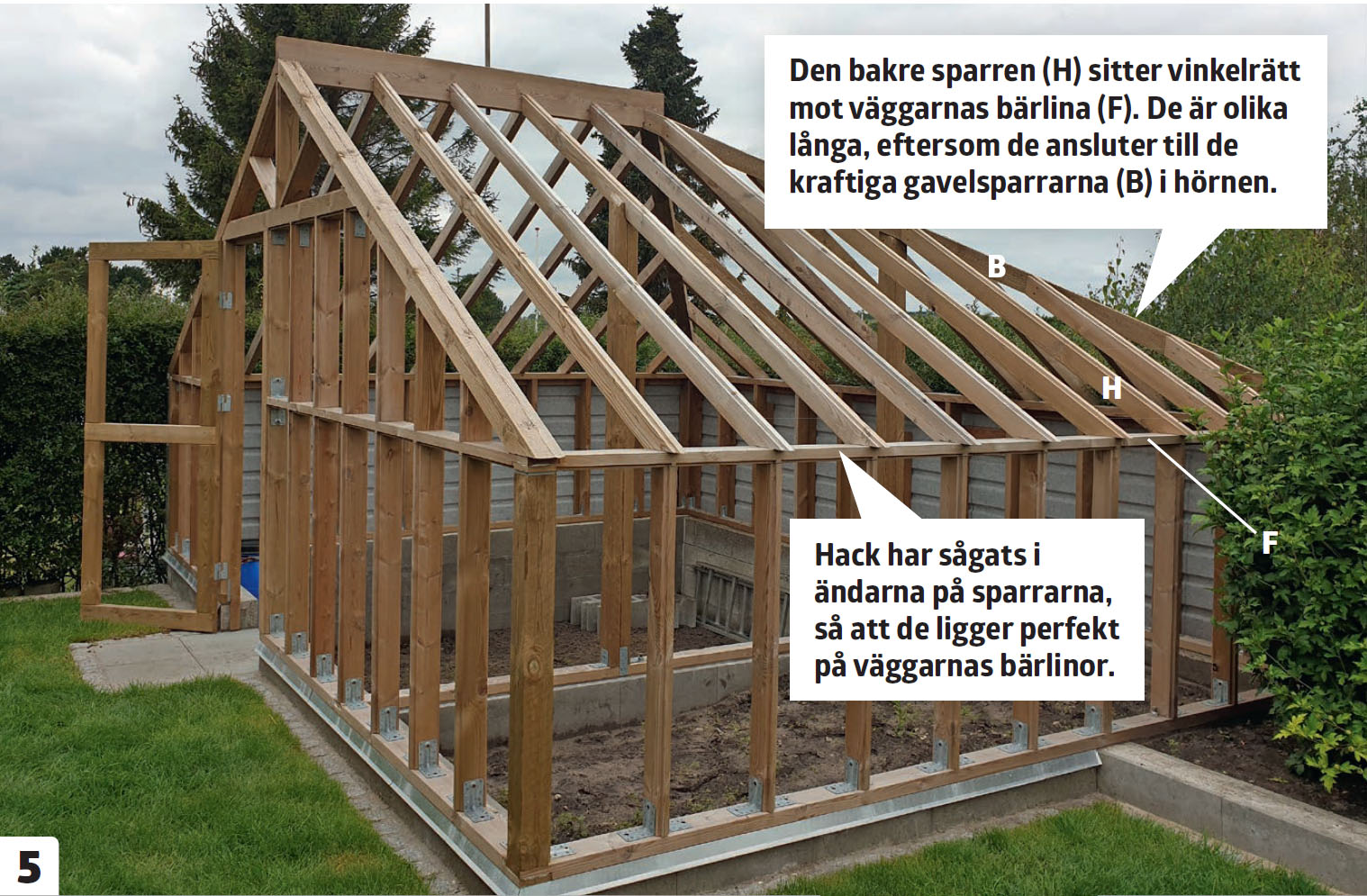 Bygga orangeri av gamla fönster