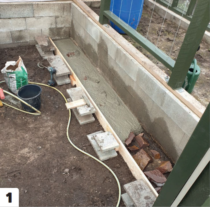 Bygga orangeri av gamla fönster