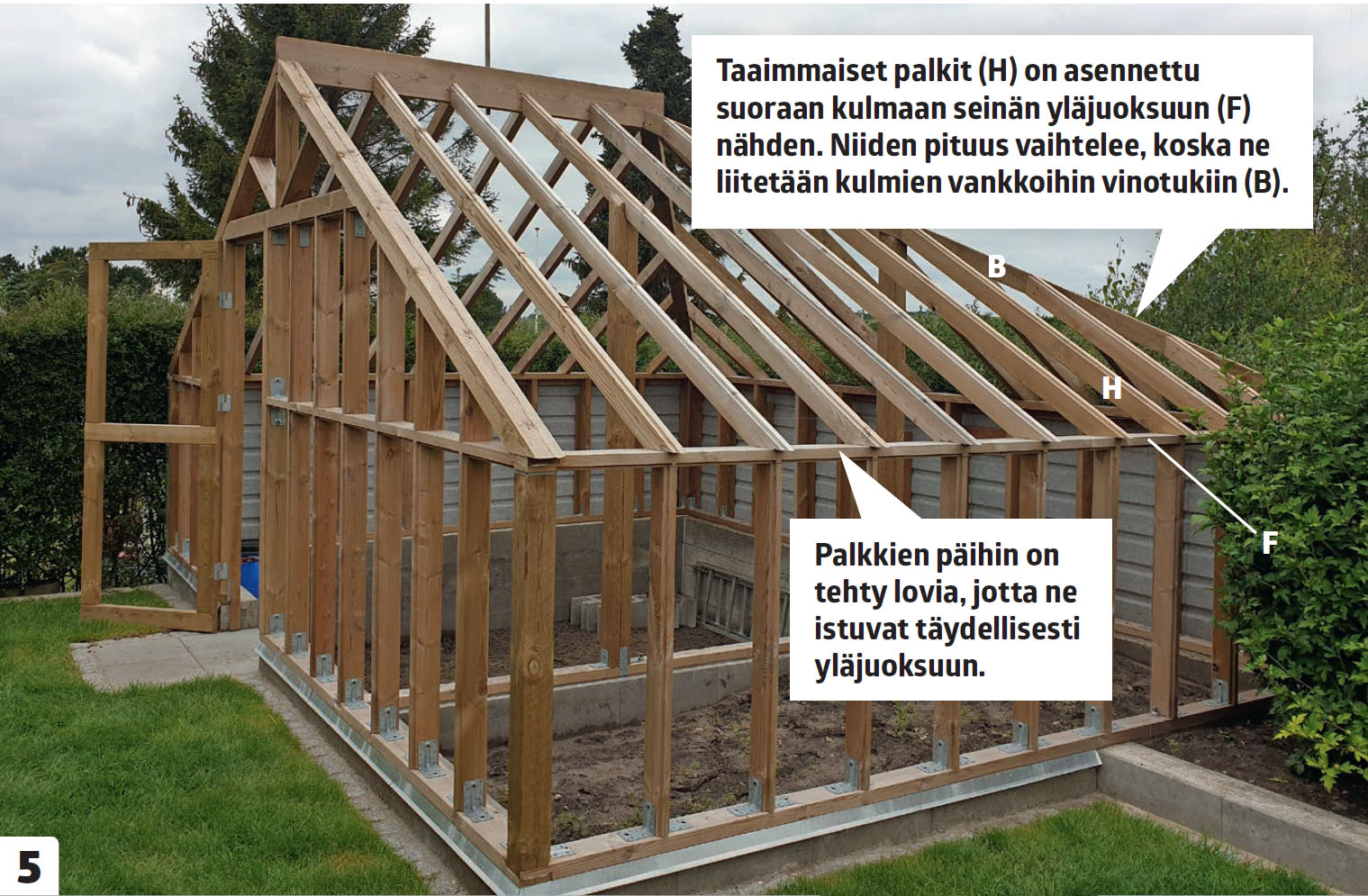 Talvipuutarha jossa on paljon tilaa katon alla