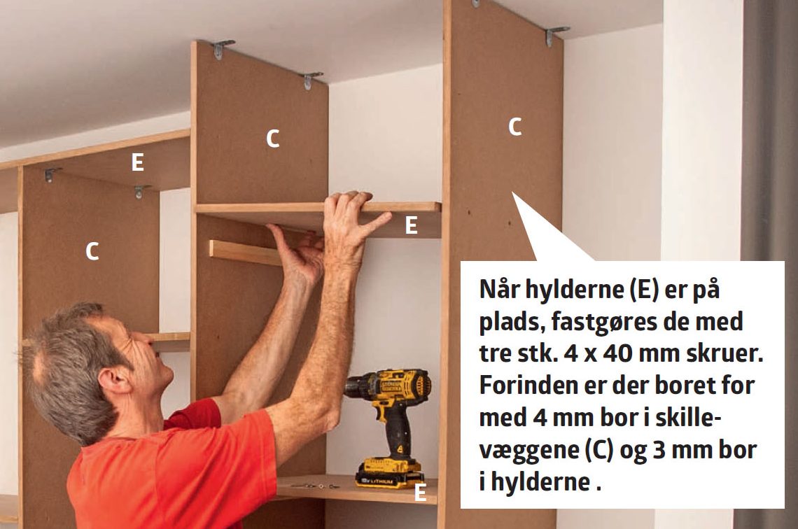 Byg selv garderobeskab på mål af mdf