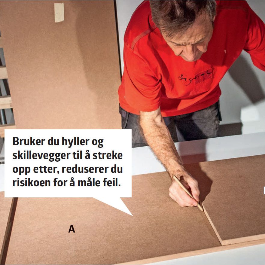 Bygge garderobeskap på mål | mdf
