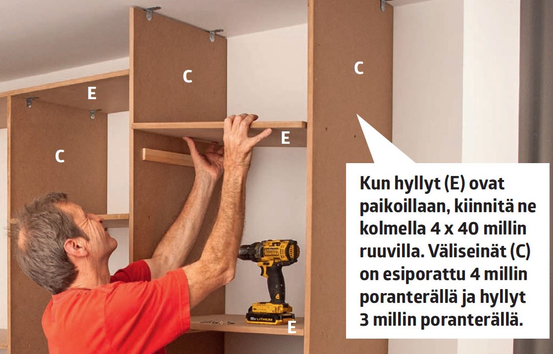 Tee itse vaatekaappi