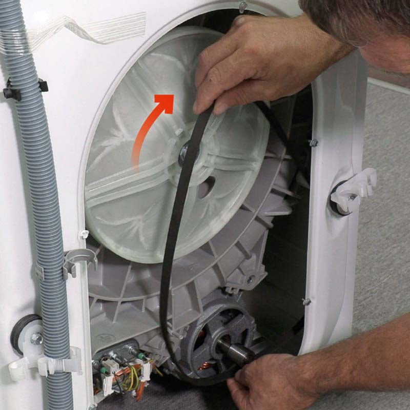 Vaskemaskin trommel går ikke rundt