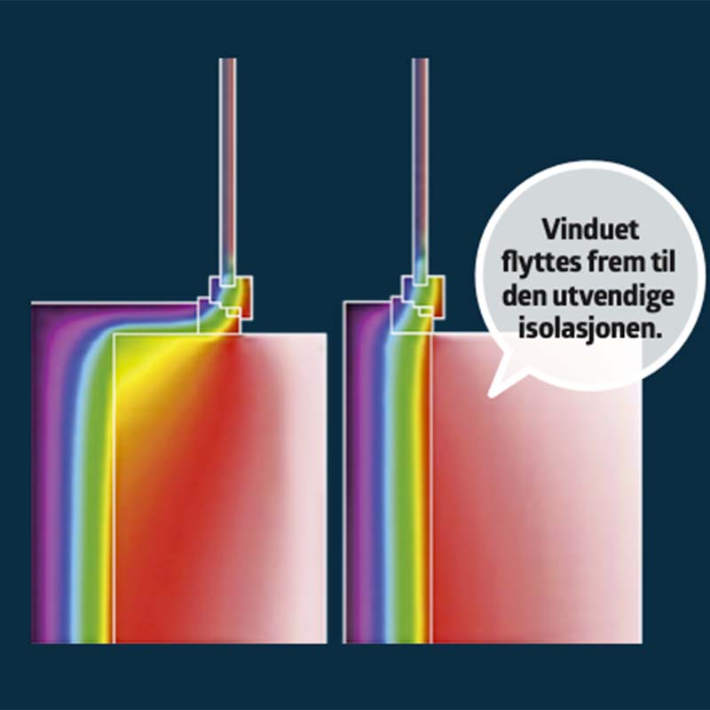 Kingspan isolering: Vid fönstren