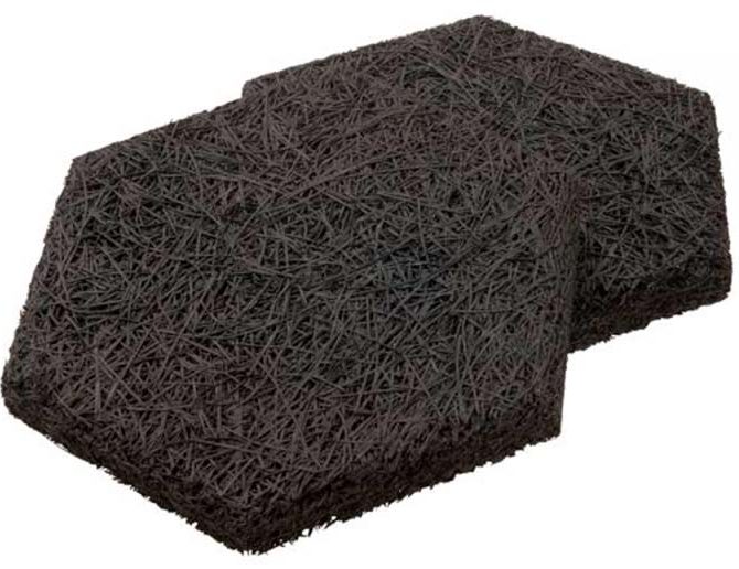 Ljuddämpande material: Träbetong hexagoner från fibrotech