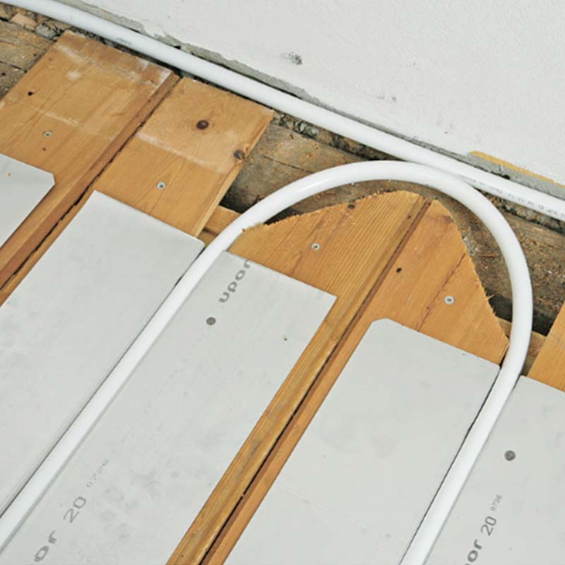 Gulvvarme tregulv: Slik vender pex-røret