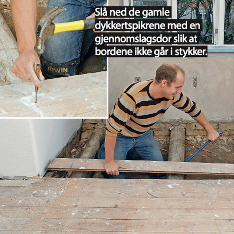 Gulvvarme tregulv: Du kan bruke om igjen de gamle gulvbordene