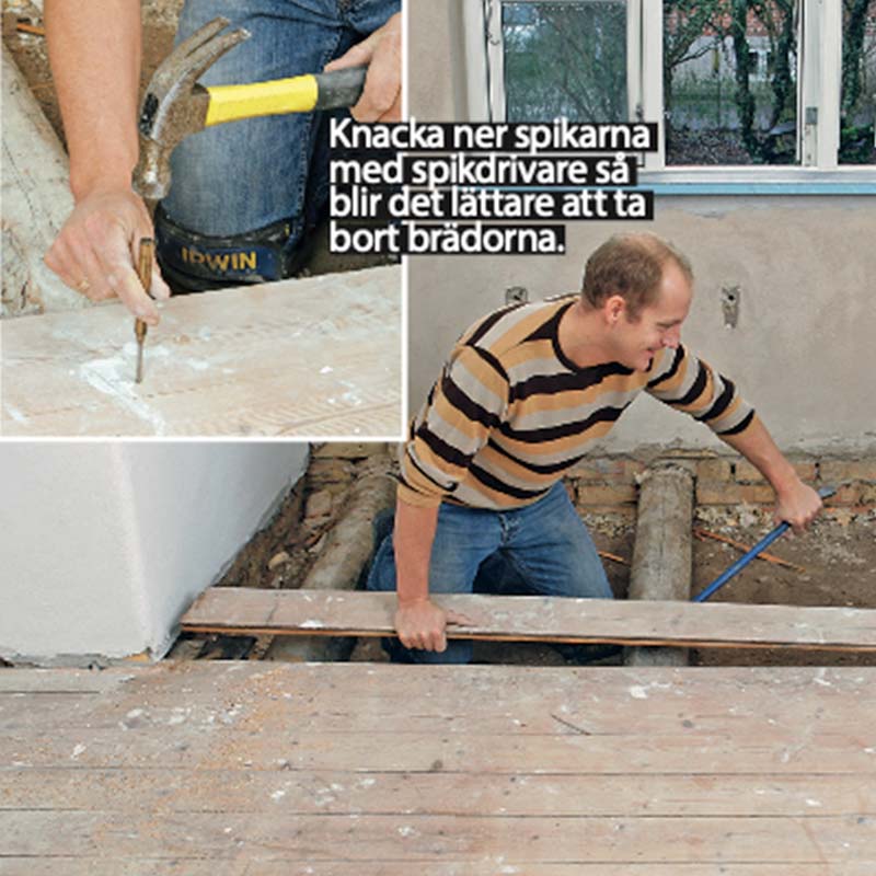 Golvvärme trägolv: Du kan säkert återanvända brädorna