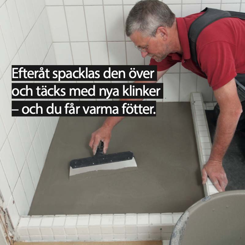 Experttips om golvvärme: Värme från en värmekabel