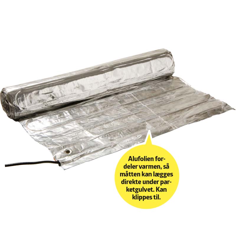 El gulvvarme alufolie