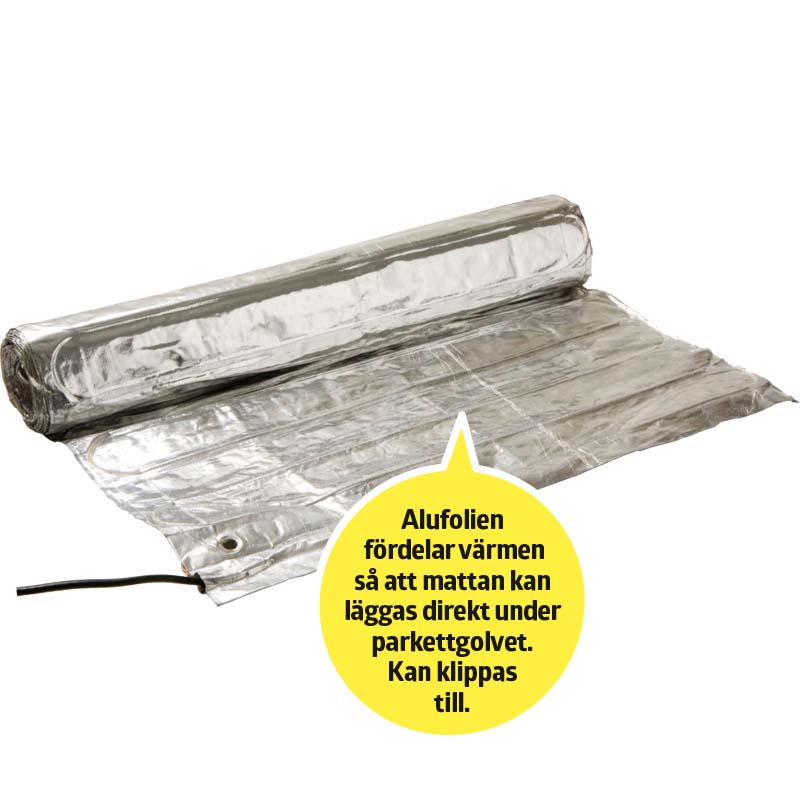 Golvvärme el aluminiumfolie