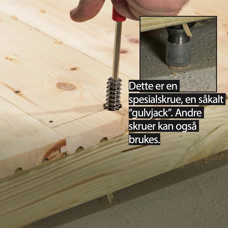 Slik fikser du knirkende gulv