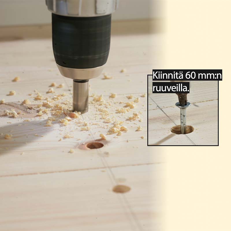 Näin korjaat narisevan lattian