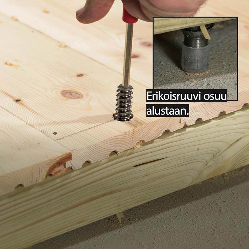 Näin korjaat narisevan lattian