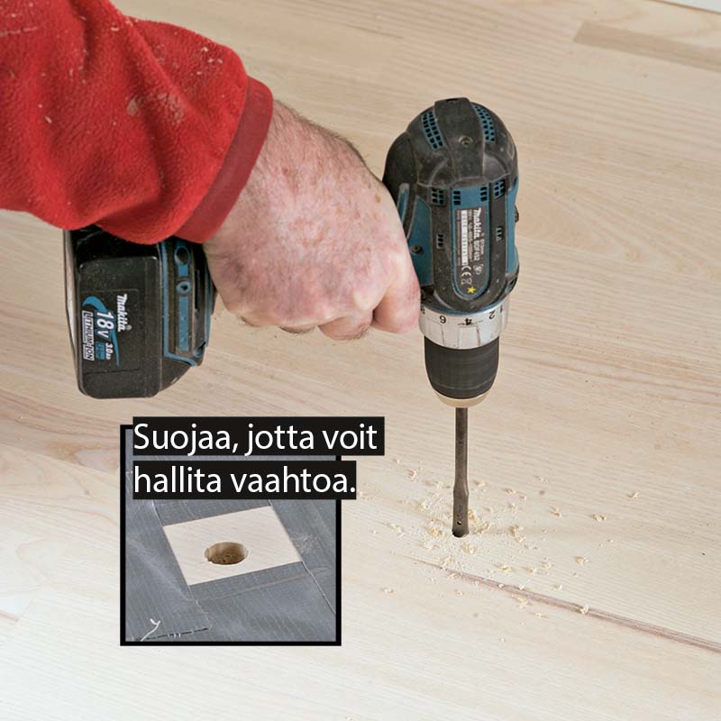 Näin korjaat narisevan lattian