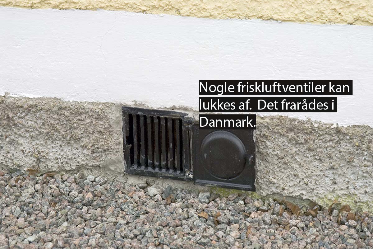 Ventilation i krybekælderen