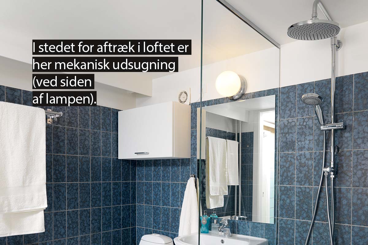 Udluftning i badeværelse