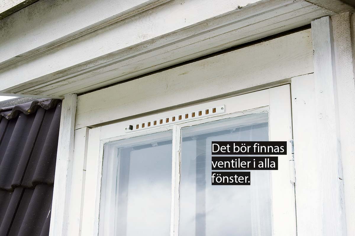 Ventilation: Ventiler i fönster