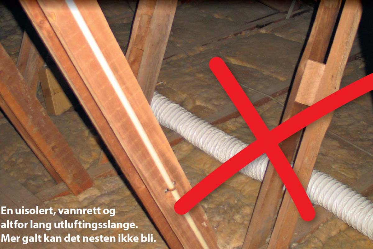 Isolasjon ventilasjonsrør