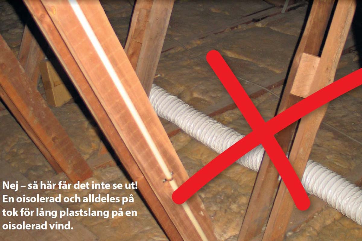 Kondens i ventilationsrör