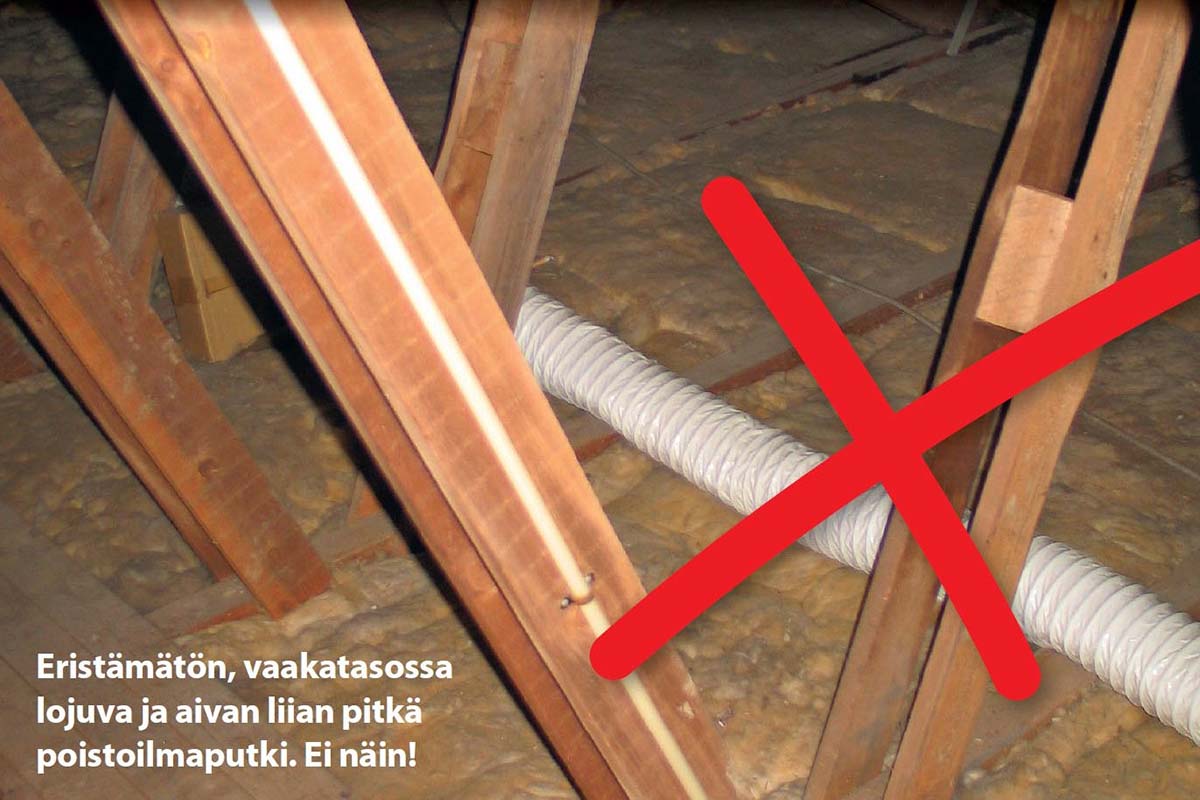 Ilmastoinnin poistoputki