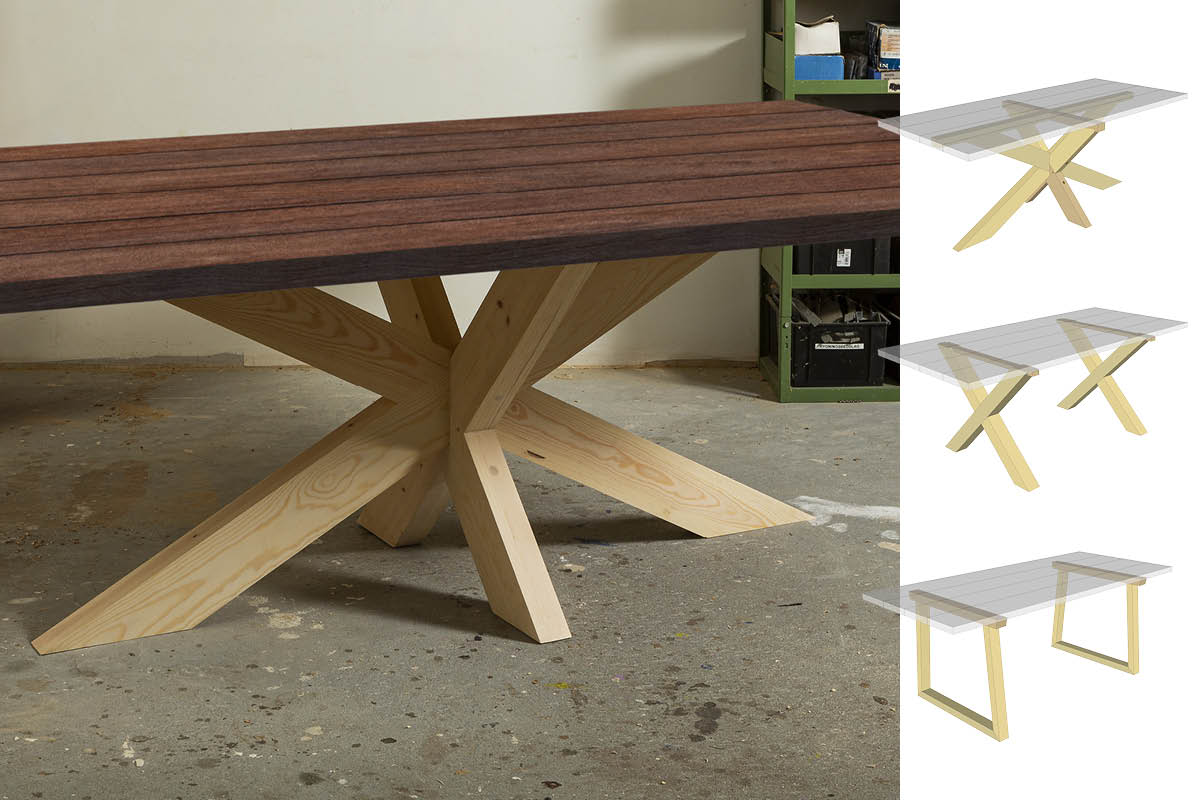 3 starka ben till plankbordet