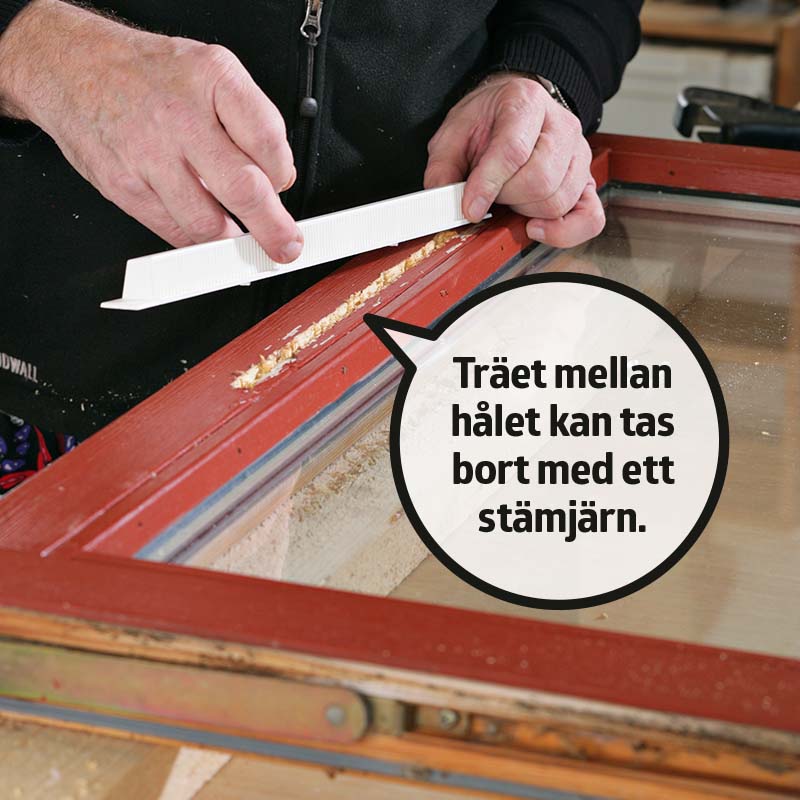 Spaltventil: Sätt på den utvändiga spaltventilen