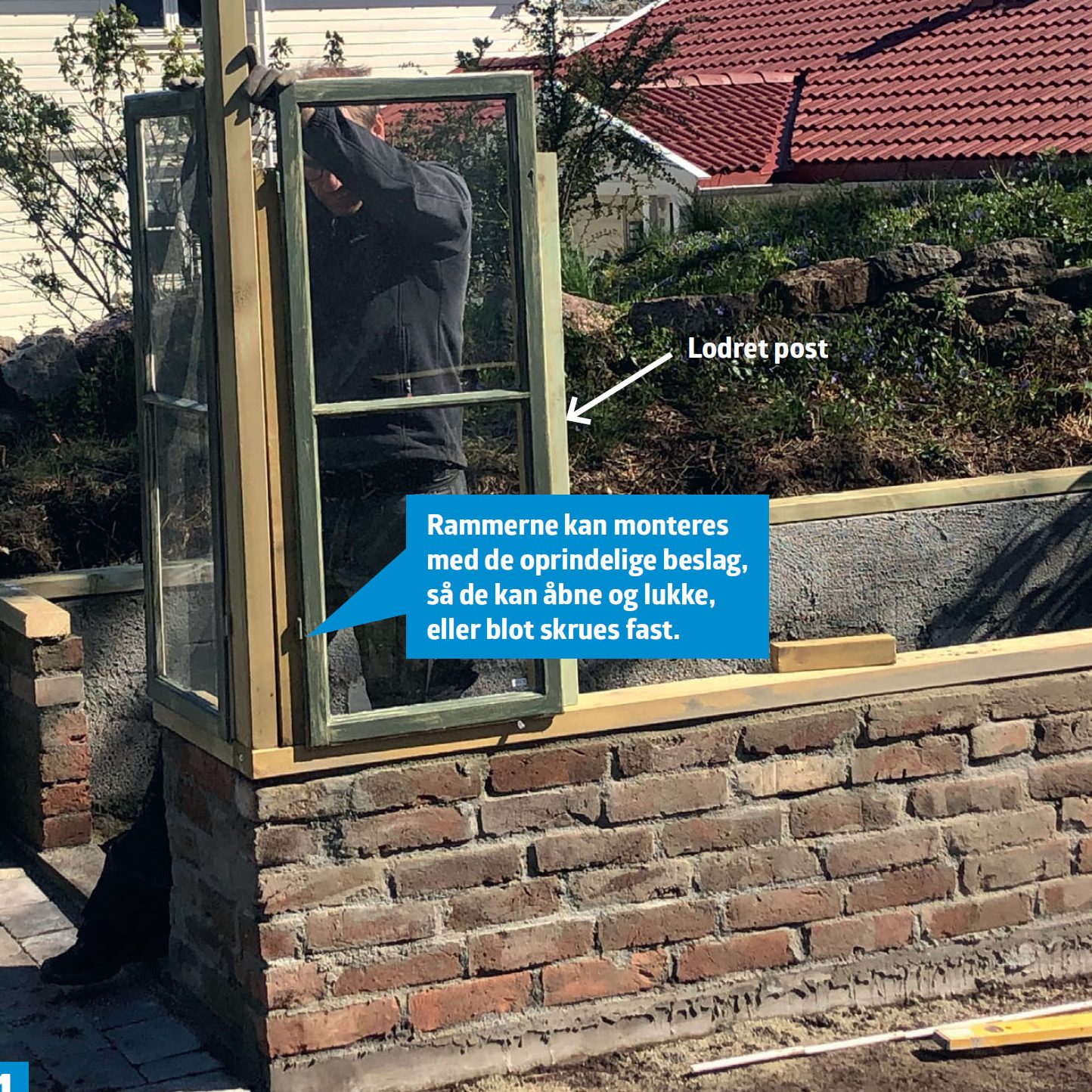 Drivhus af gamle vinduer