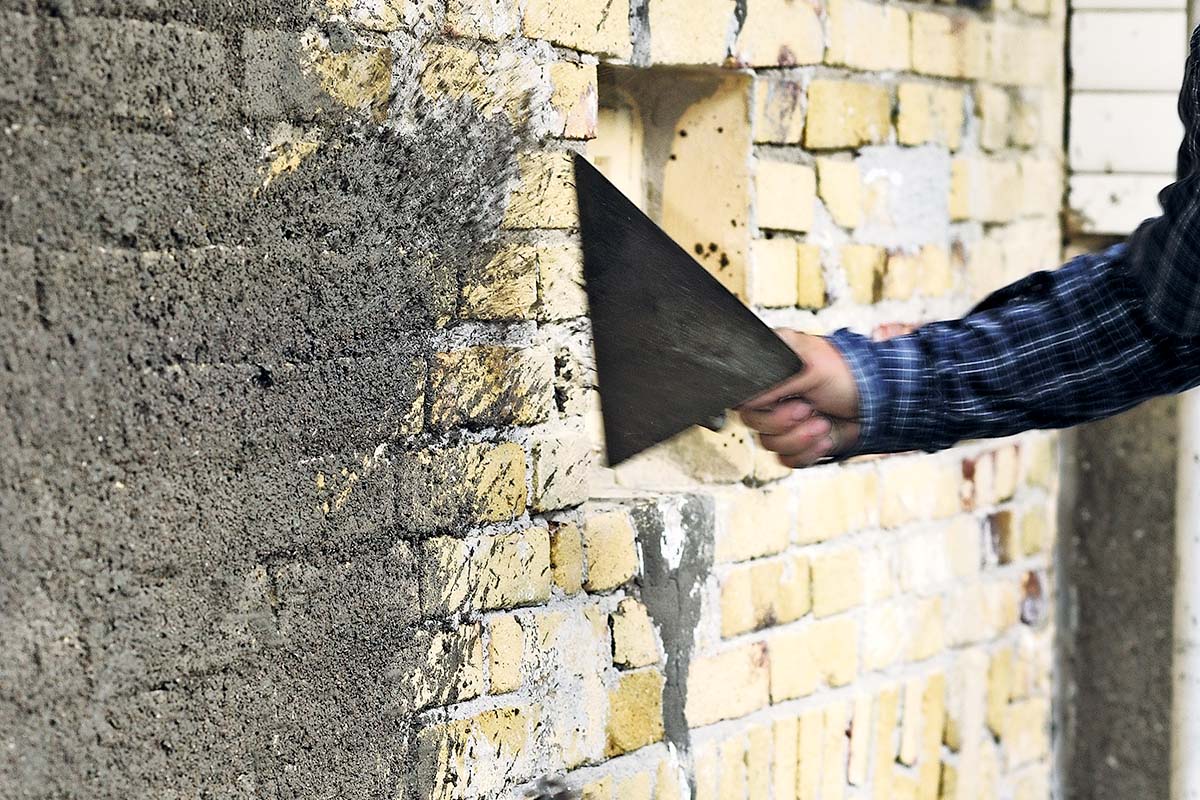 Murertip: Udkastet skal være tyndt og cementholdigt