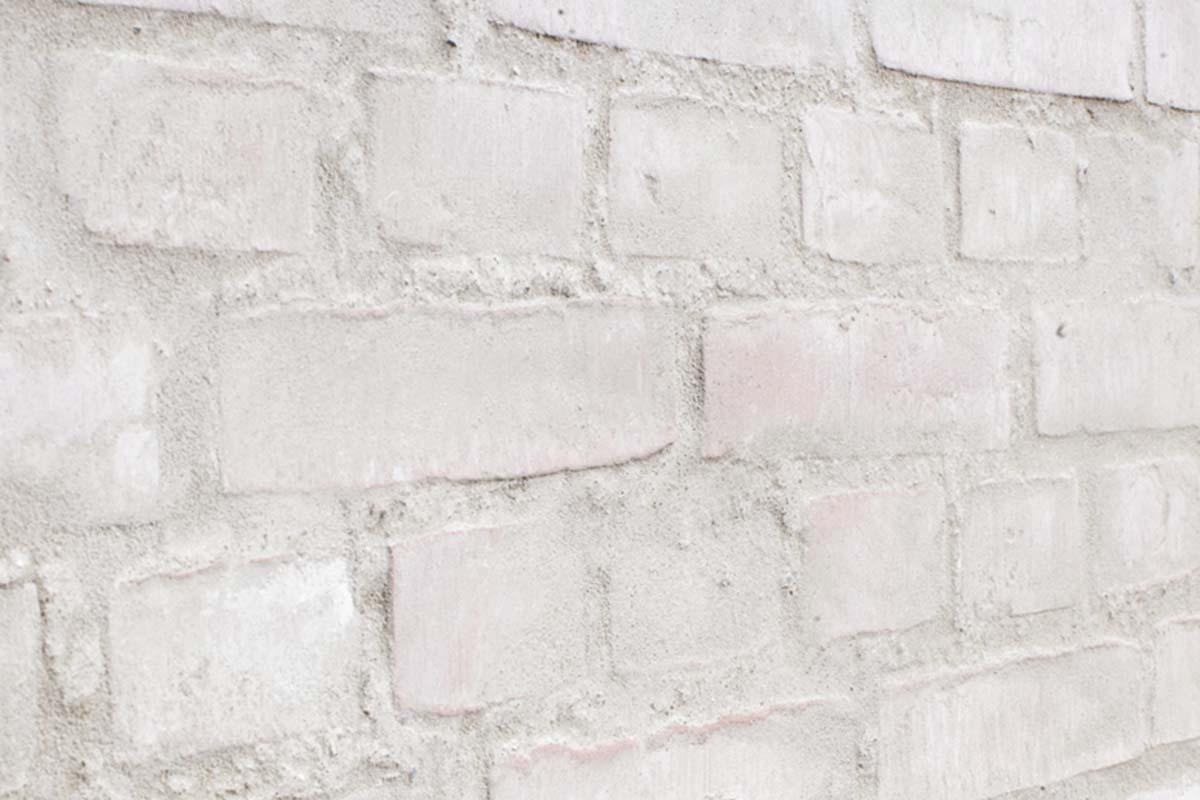 Murpuss: De fleste mursteinene er synlige