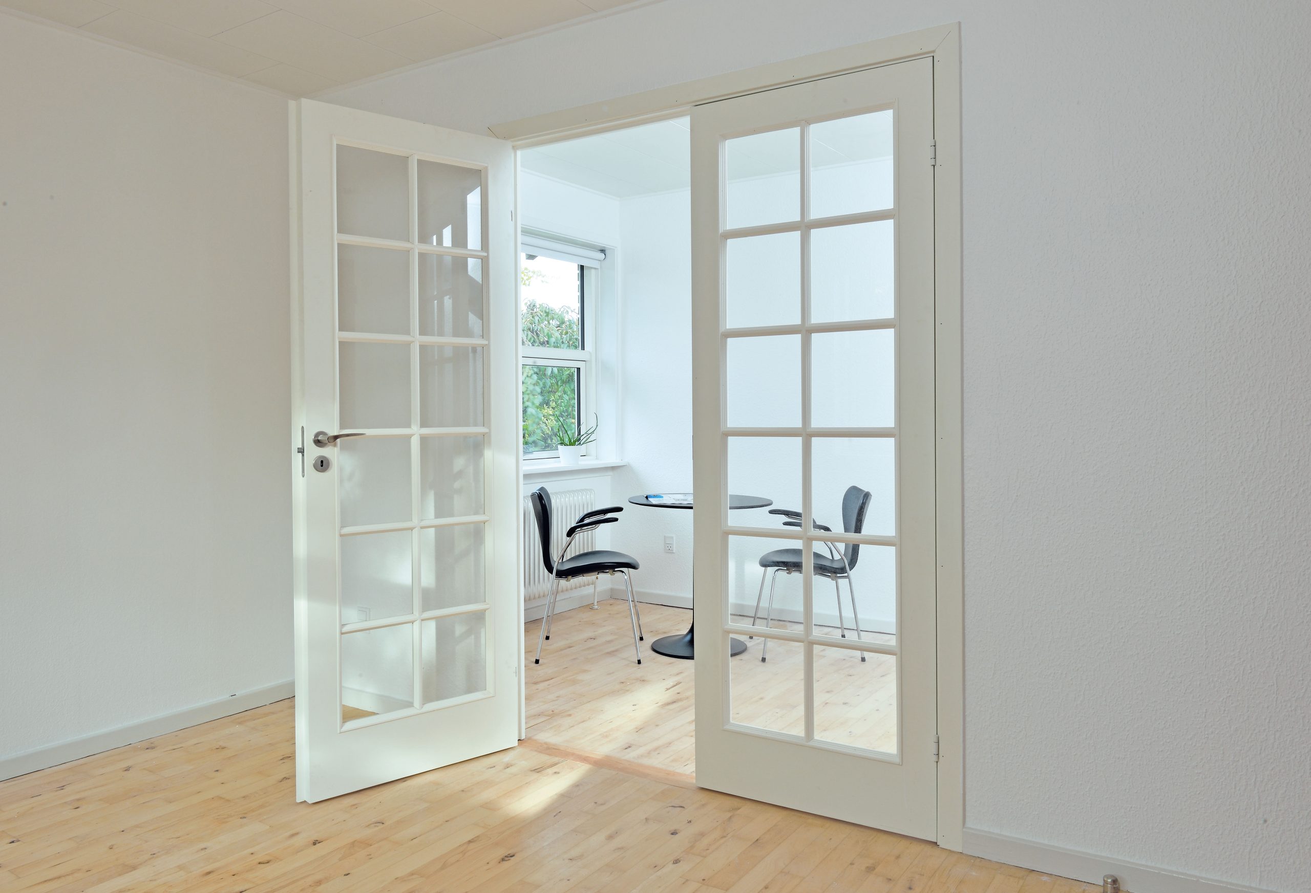 Franske døre indendørs