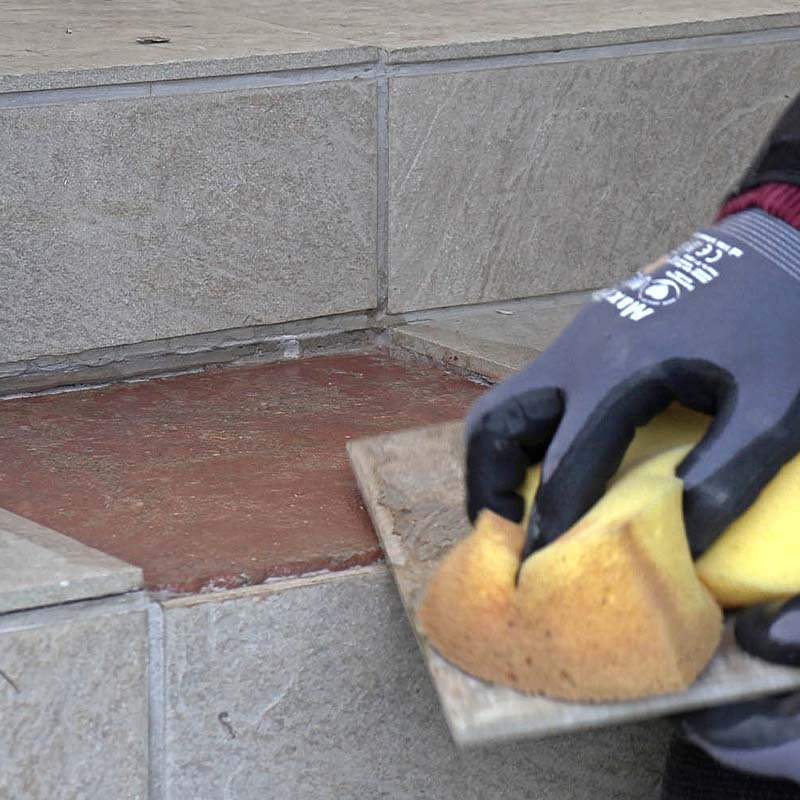 Lime fliser utendørs