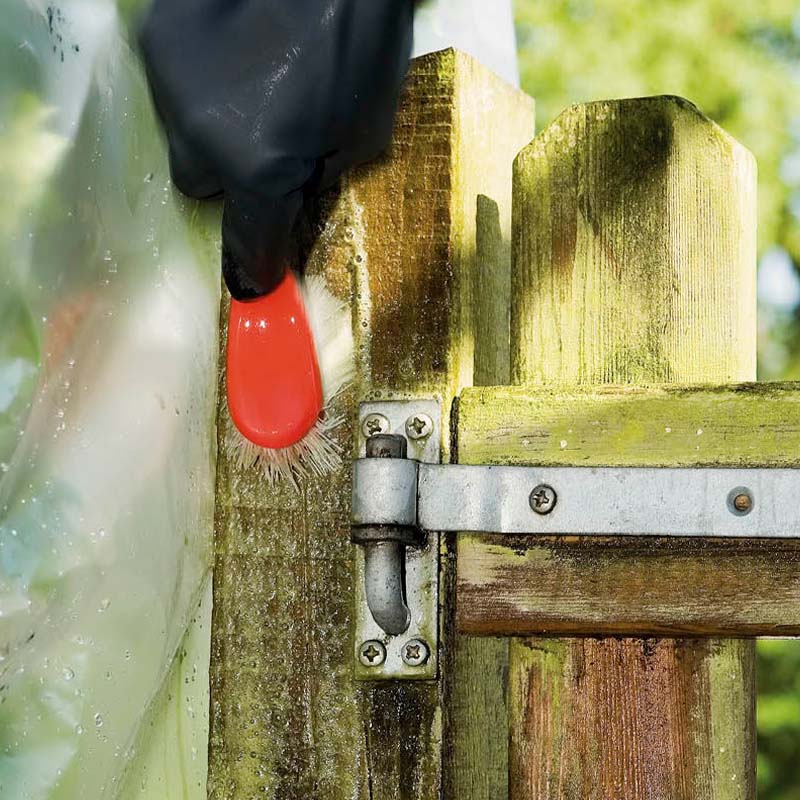 Fjern alger på hageporten