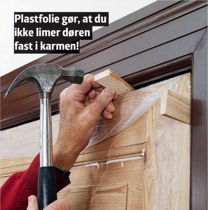 Sådan retter du den skæve dør